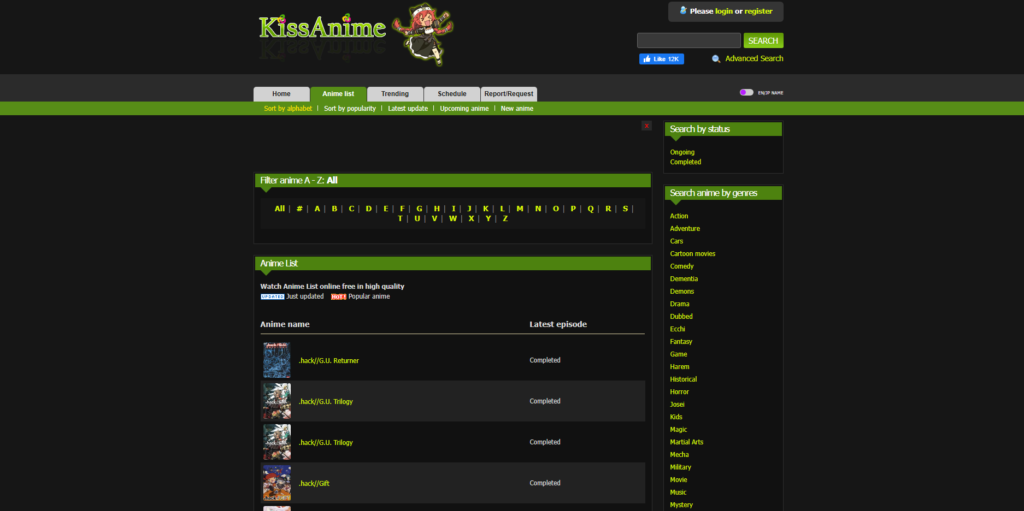 Anime Website