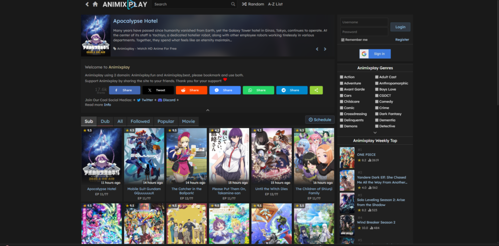 Anime Website